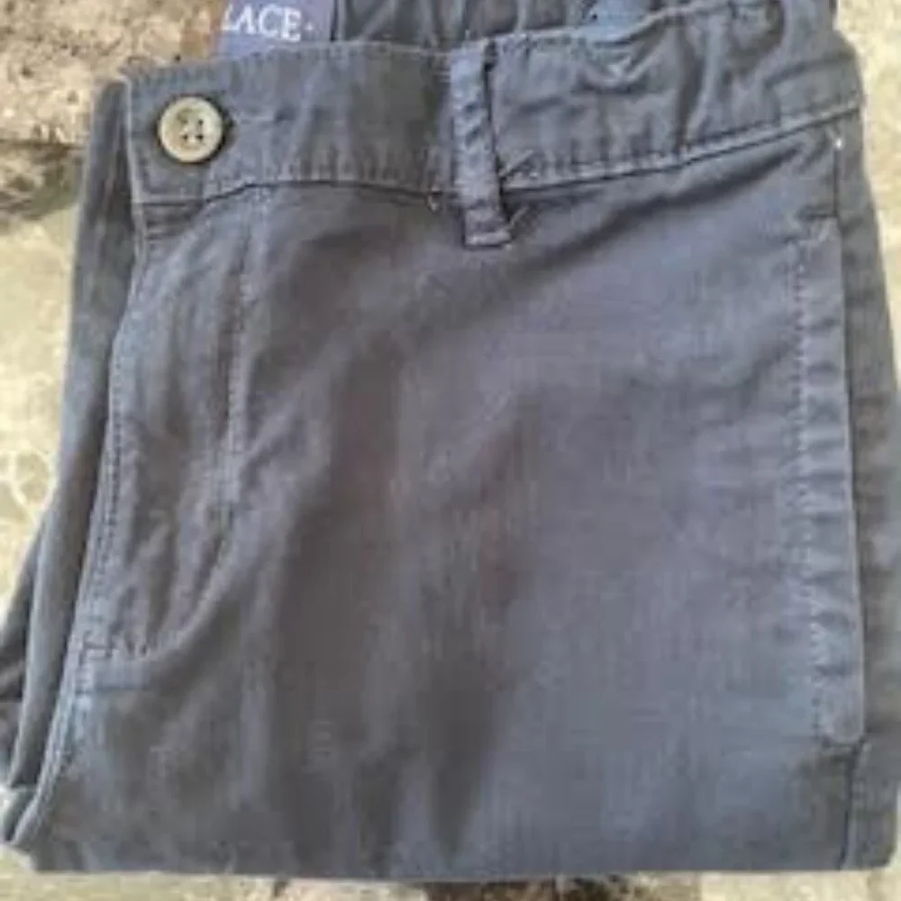 The Children’s Place Boys Uniform Stretch Straight Pants – Navy Size 8 Husky